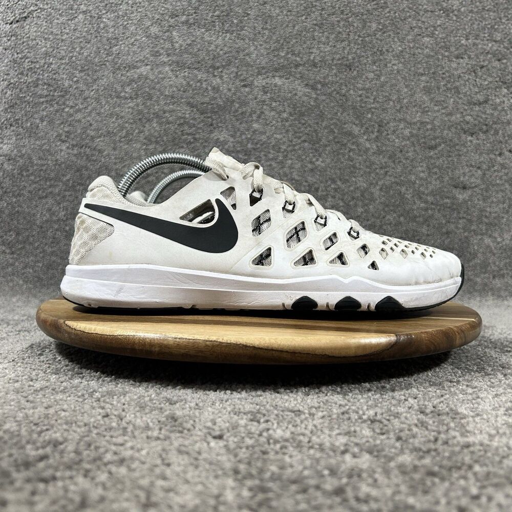 Nike Train Speed 4 843937-103 Mens Sz 9.5 White Running Training Gym Shoes Used
